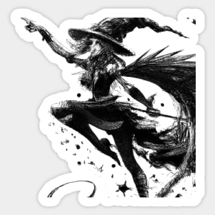 Witch drawing Sticker